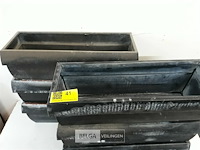 6 x bloembakken 50 cm zinc met roestplekken - afbeelding 3 van  3