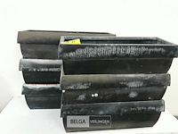 6 x bloembakken 50 cm zinc met roestplekken - afbeelding 1 van  3