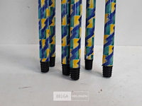 6 x borstelsteel 120 cm geplastificeerd - afbeelding 3 van  3