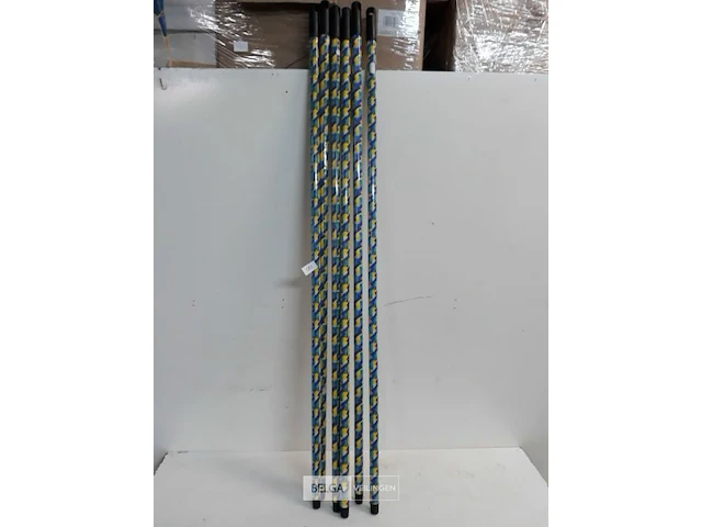 6 x borstelsteel 120 cm geplastificeerd - afbeelding 2 van  3