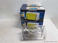 6 x brievenhouder inox
