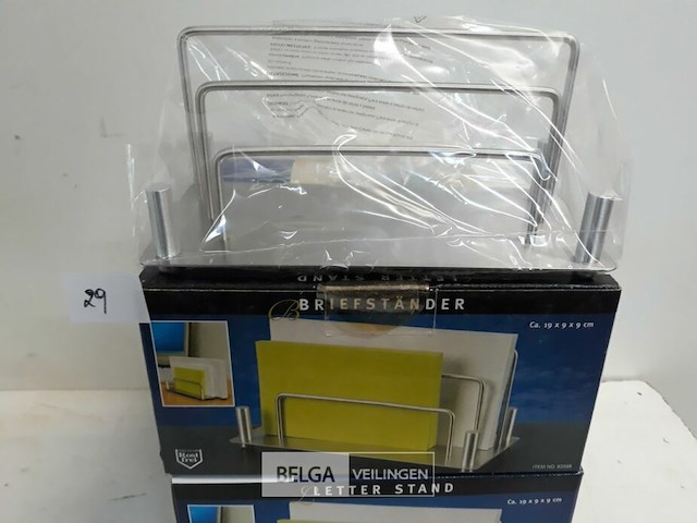 6 x brievenhouder inox - afbeelding 3 van  3