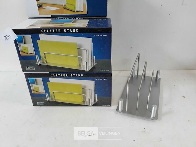 6 x brievenhouder inox - afbeelding 3 van  3