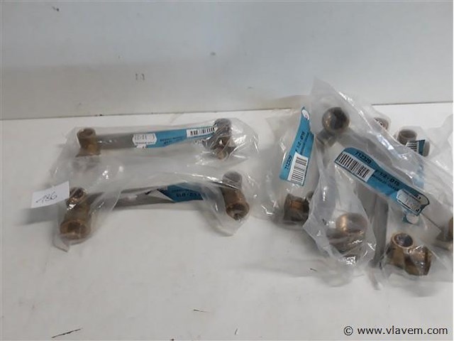 6 x brugkulas 16 cm soldeer koper 15 mm x ½ f - afbeelding 1 van  2