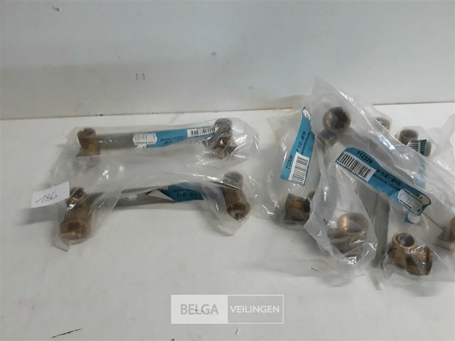 6 x brugkulas 16 cm soldeer koper 15 mm x ½ f - afbeelding 2 van  3