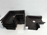6 x buitenhoek 140mm bruin pvc regenafvoer - afbeelding 1 van  3