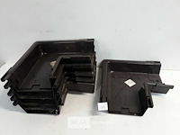 6 x buitenhoek 140mm bruin pvc regenafvoer - afbeelding 1 van  3