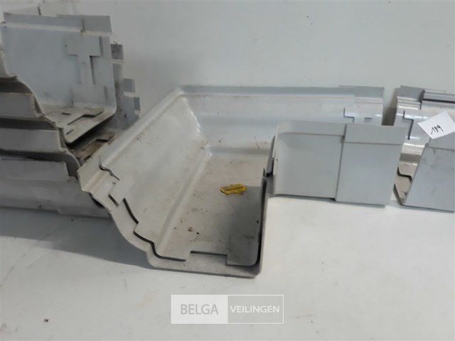 6 x buitenhoek 160mm licht grijs pvc regenafvoer - afbeelding 3 van  3