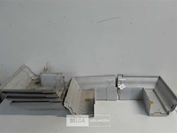 6 x buitenhoek 160mm licht grijs pvc regenafvoer - afbeelding 1 van  3