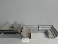 6 x buitenhoek 160mm licht grijs pvc regenafvoer - afbeelding 1 van  3