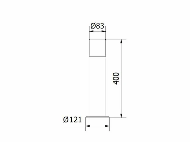 6 x cortona 40 buiten lamp zwart - afbeelding 3 van  7