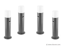 6 x cortona 40 sensor buiten lamp zwart - afbeelding 2 van  8