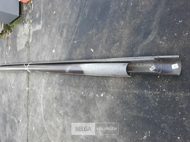 6 x dakgoot pvc bruin 4m 125mm - afbeelding 2 van  3