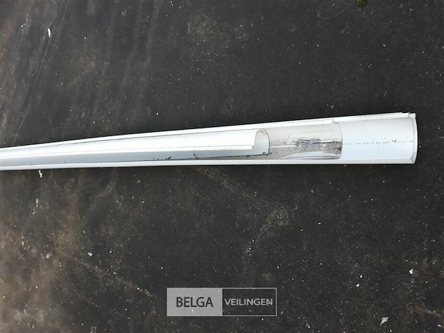 6 x dakgoot pvc licht grijs 4m 125mm - afbeelding 1 van  3