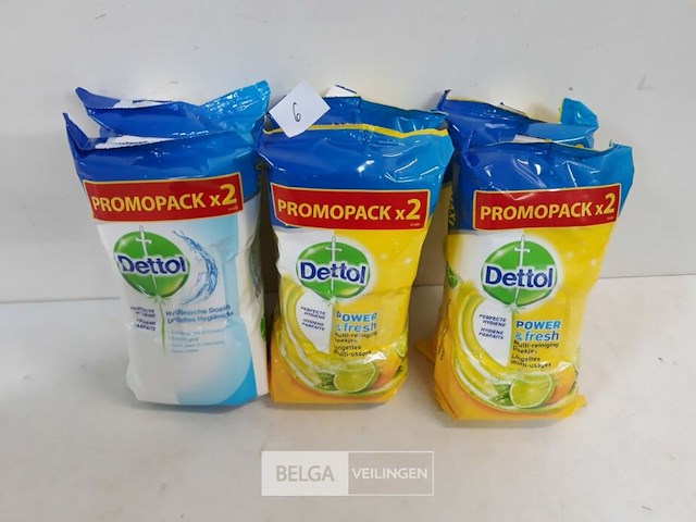 6 x dettol vochtige doekjes 80 stuks - afbeelding 2 van  3