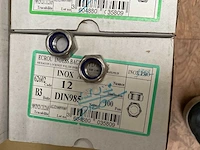 6 x dozen inox borgmoeren; bouten - afbeelding 2 van  6