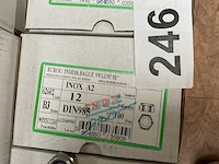 6 x dozen inox borgmoeren; bouten - afbeelding 3 van  6