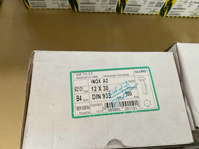 6 x dozen inox borgmoeren; bouten - afbeelding 5 van  6