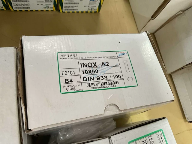 6 x dozen inox borgmoeren; bouten - afbeelding 6 van  6