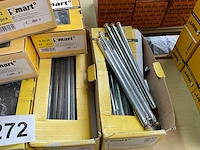 6 x dozen metalen kozijnpluggen; springankers; metalen hollewandplug