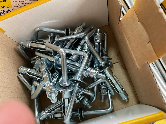 6 x dozen metalen kozijnpluggen; springankers; metalen hollewandplug - afbeelding 5 van  5