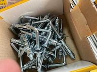 6 x dozen metalen kozijnpluggen; springankers; metalen hollewandplug - afbeelding 5 van  5