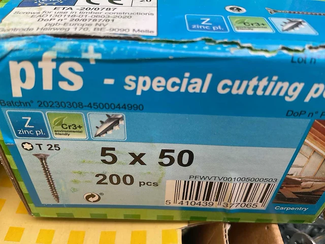 6 x dozen universele schroeven; hardhout schroeven - afbeelding 6 van  6