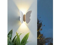 6 x farfala wandlamp wit goud - afbeelding 2 van  6