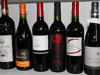 6 x fles wijn rood assortie