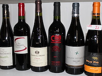 6 x fles wijn rood assortie