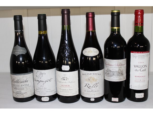 6 x fles wijn rood assortie - afbeelding 1 van  1