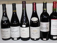 6 x fles wijn rood assortie