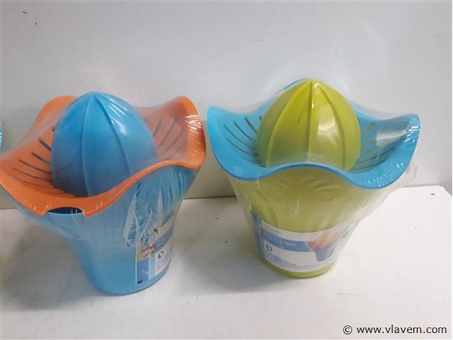 6 x fruitpers pvc mix kleuren - afbeelding 2 van  2