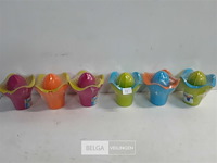 6 x fruitpers pvc mix kleuren - afbeelding 1 van  3