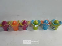 6 x fruitpers pvc mix kleuren - afbeelding 2 van  3