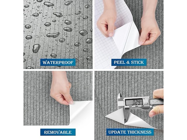 6 x funstick grijs behang (zelfklevend) - afbeelding 4 van  5