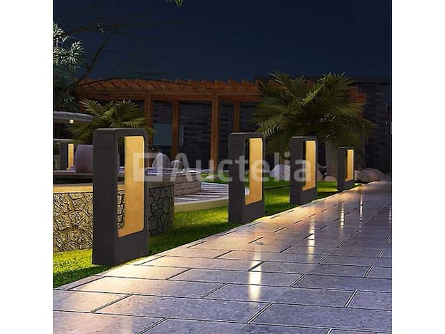 6 x garden led stolard lights – 40 cm – 7w – warm wit 3500k – model sla 01 - afbeelding 4 van  4