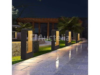 6 x garden led stolard lights – 40 cm – 7w – warm wit 3500k – model sla 01 - afbeelding 4 van  4