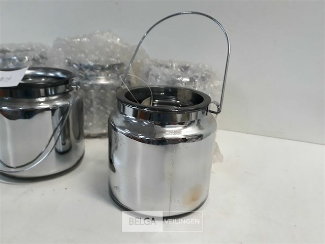 6 x glazen kaarshouder 9,5cm - afbeelding 3 van  3