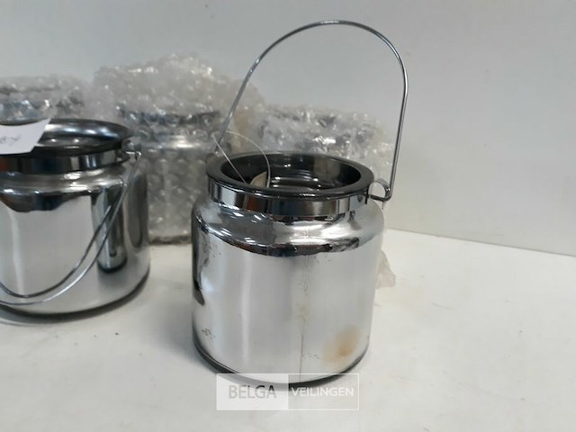 6 x glazen kaarshouder 9,5cm - afbeelding 3 van  3