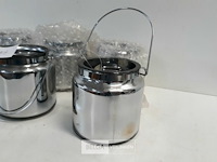 6 x glazen kaarshouder 9,5cm - afbeelding 3 van  3