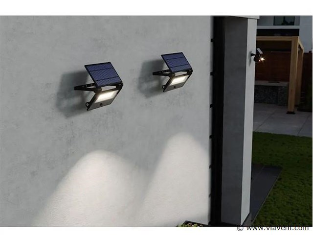 6 x gt lumino solar breedstraler + pir - afbeelding 1 van  7