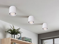 6 x gu10 design opbouwspot armatuur 10cm wit kantelbaar - afbeelding 3 van  4