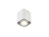 6 x gu10 design opbouwspot armatuur 10cm wit kantelbaar - afbeelding 3 van  8