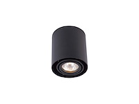 6 x gu10 design opbouwspot armatuur 10cm zwart kantelbaar - afbeelding 1 van  5