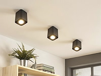6 x gu10 design opbouwspot armatuur 10cm zwart kantelbaar - afbeelding 8 van  9