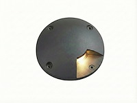 6 x gu10 grondspot rond zand zwart - afbeelding 1 van  7