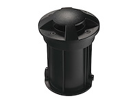 6 x gu10 grondspot rond zand zwart - afbeelding 2 van  7