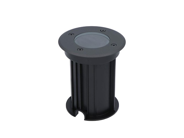 6 x gu10 grondspot rond zand zwart - afbeelding 4 van  6