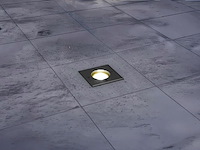 6 x gu10 grondspot vierkant zand zwart - afbeelding 2 van  4